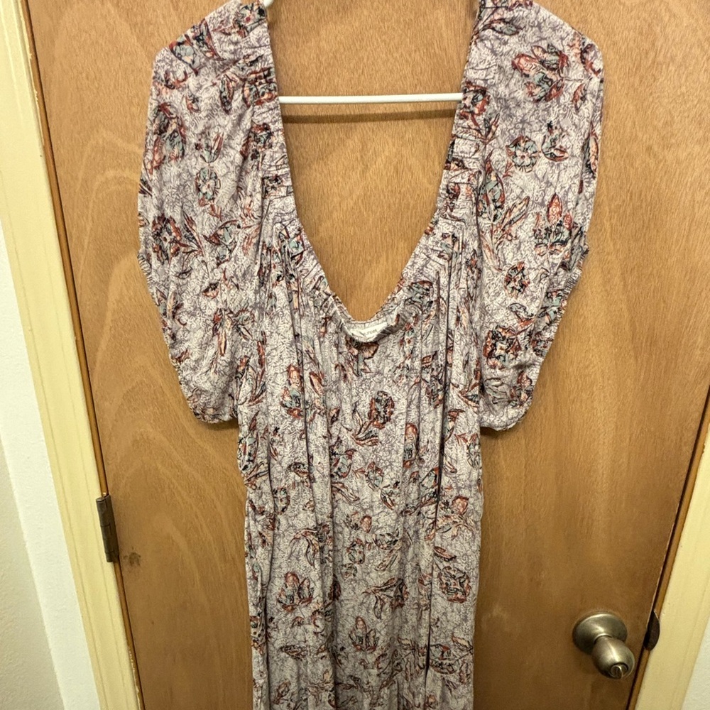 Maurices 2XL Square Neck Flower Dress